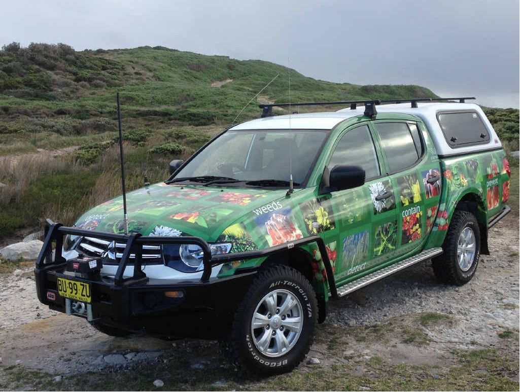 WEED ALERT: The attention-getting vehicle is the latest innovation to target the spread of weeds. WEED ALERT: The attention-getting vehicle is the latest innovation to target the spread of weeds.